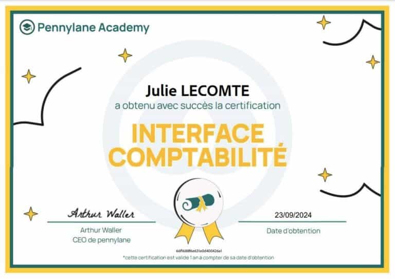 Certificat Pennylane academy